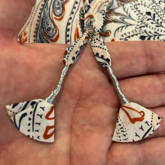 Sanctuary Paisley Print Dress in Navy & Orange - Picture 5 of 12